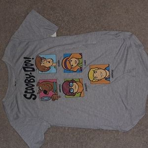 This is a grey Scooby-Doo tee shirt